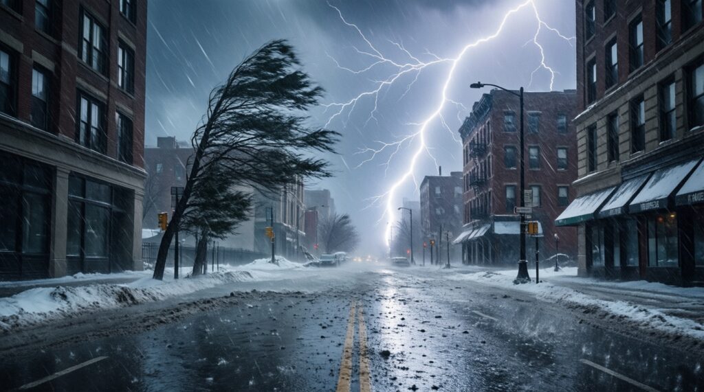 Погода и сезонные риски: паводок, лесные пожары, штормовые предупреждения - иллюстрация